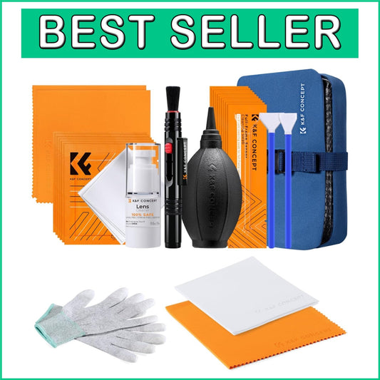 Camera Care Essentials: Complete Lens Cleaning Kit with Sensor Swabs & Gloves