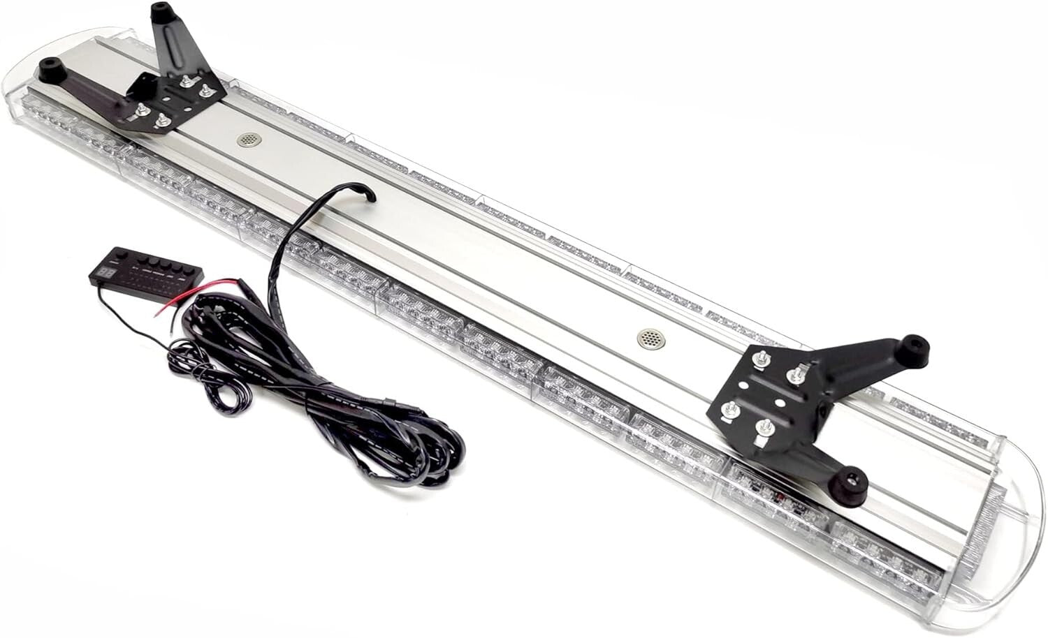 Professional Waterproof 12V-24V Amber Strobe Light Bar - 55 Inch, 104 LEDs