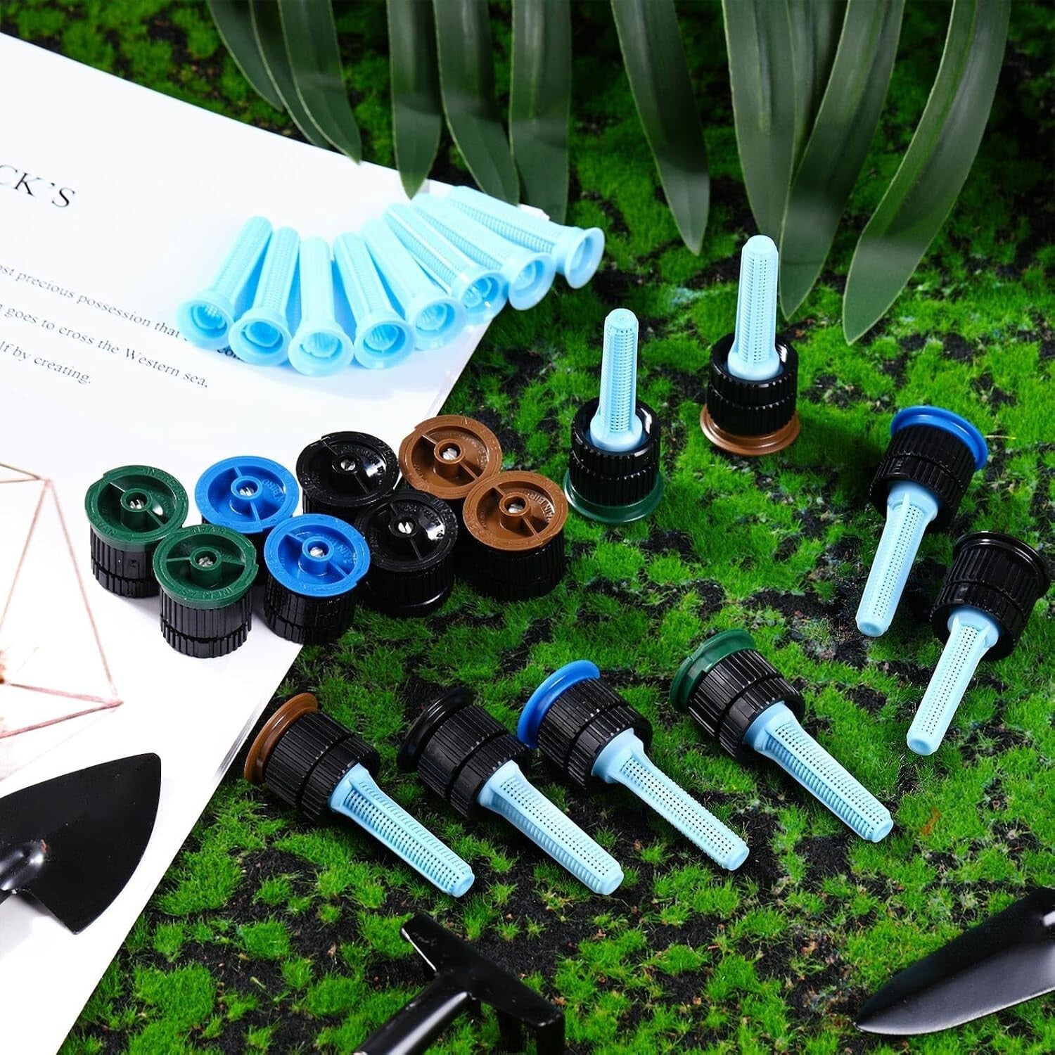 Adjustable 16-Pcs Nozzle Set for Rainbird and Hunter Sprinklers - 8-15 Van