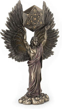 Load image into Gallery viewer, Unique Metatron Angel and Sacred Geometry Cube Statue - 2.5 lbs of Brilliance