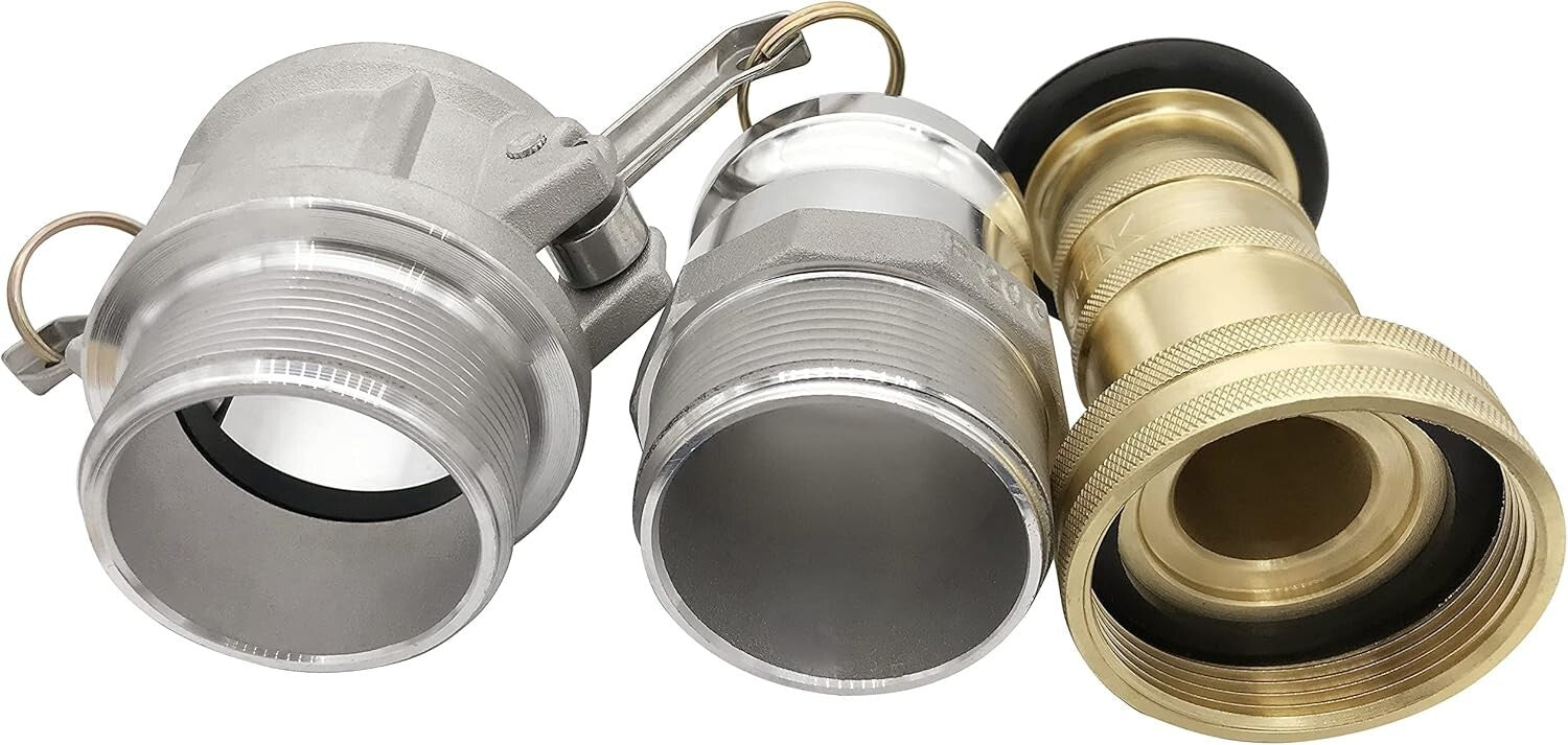 Industrial Brass & Aluminum 2" Fire Hose Nozzle with Constant Flow Capability