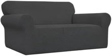 Load image into Gallery viewer, Soft Jacquard Loveseat Slipcover with Non-Slip Anchors - 80% Polyester Blend