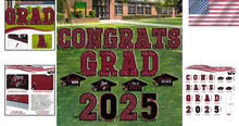 Load image into Gallery viewer, Neon Graduation Yard Decorations - 20 Inspirational Signs for Class of 2025