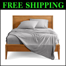 Load image into Gallery viewer, 4-Piece Full XL Microfiber Bed Sheets with Deep Pockets - Light Grey Elegance