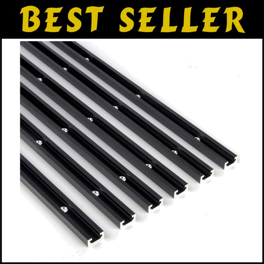 Adjustable Woodworking T-Tracks Set - 36 Inch with Predrilled Mounting Holes