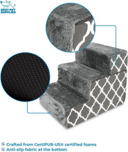 Load image into Gallery viewer, Stylish Pet Stairs - Foldable and Non-Slip Foam Steps for Easy Furniture Access