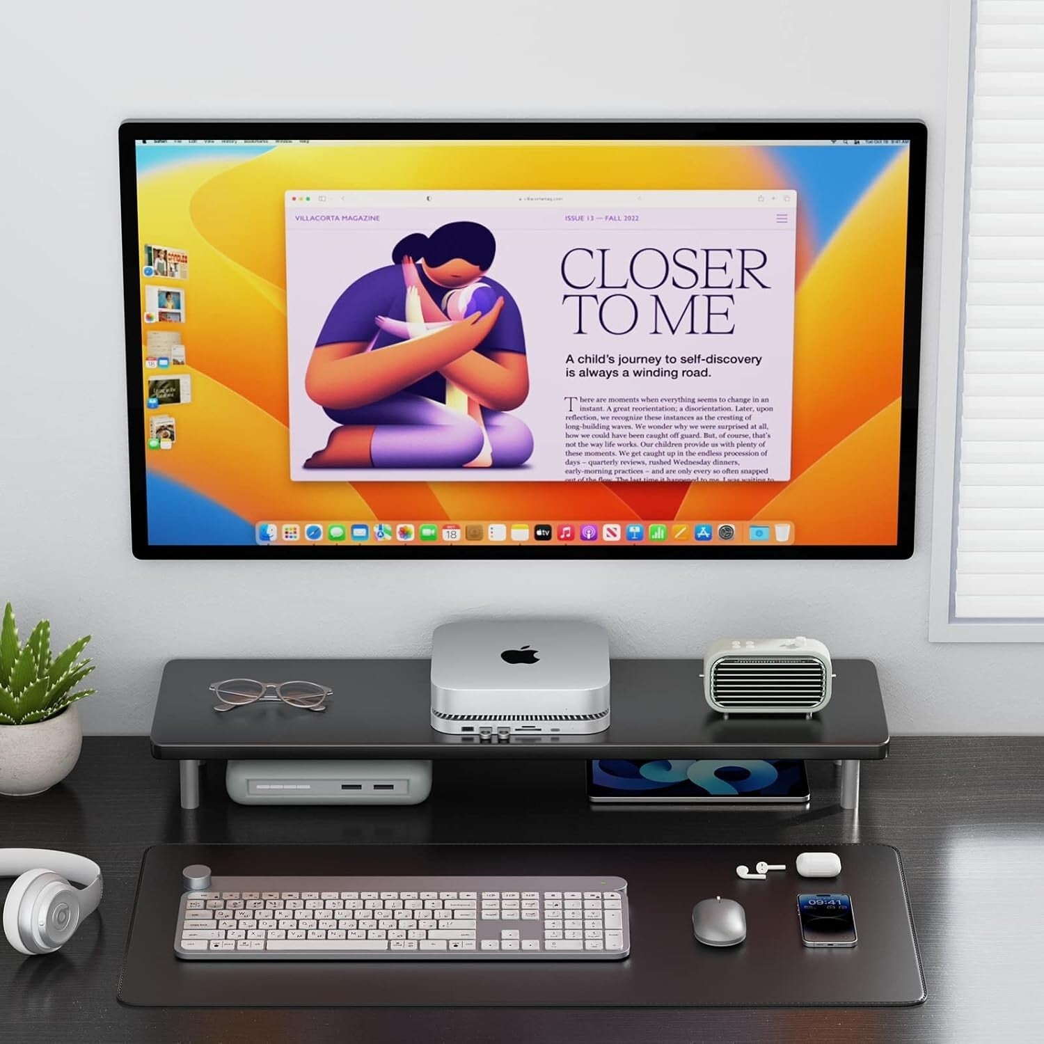 Mac Mini Hub with SSD Enclosure - Expand Storage with 7 Ports & Heat Dissipation