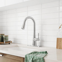 Load image into Gallery viewer, Versatile Kitchen Faucet in Matte Black with Dual Function Pull-Down Sprayer