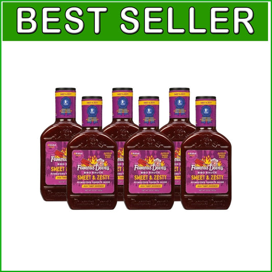 6-Pack Sweet & Zesty BBQ Sauce - Elevate Your Grilling Experience, 120 oz