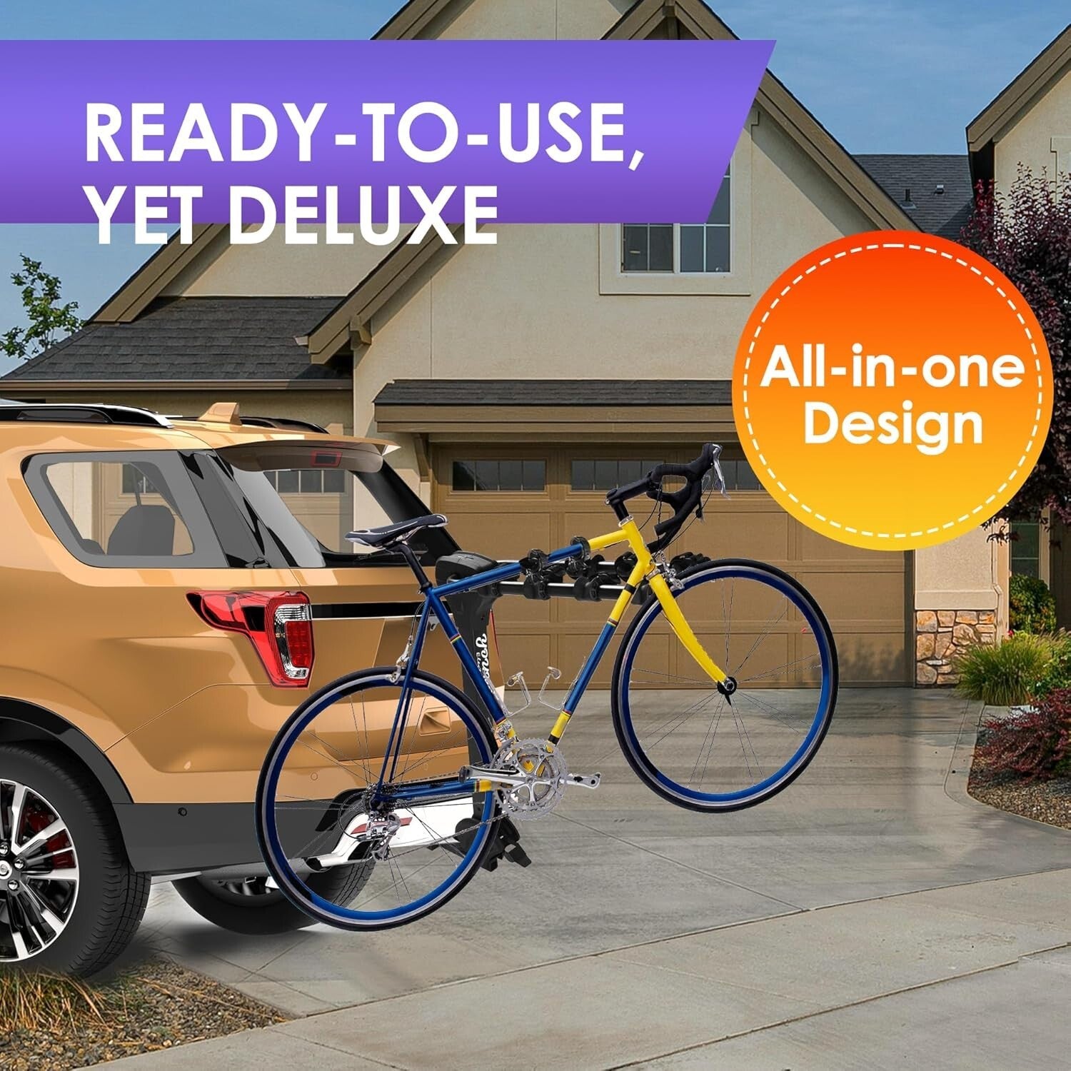 4-Bike Tilting Hitch Carrier with Convenient Pedal - For All Your Adventures