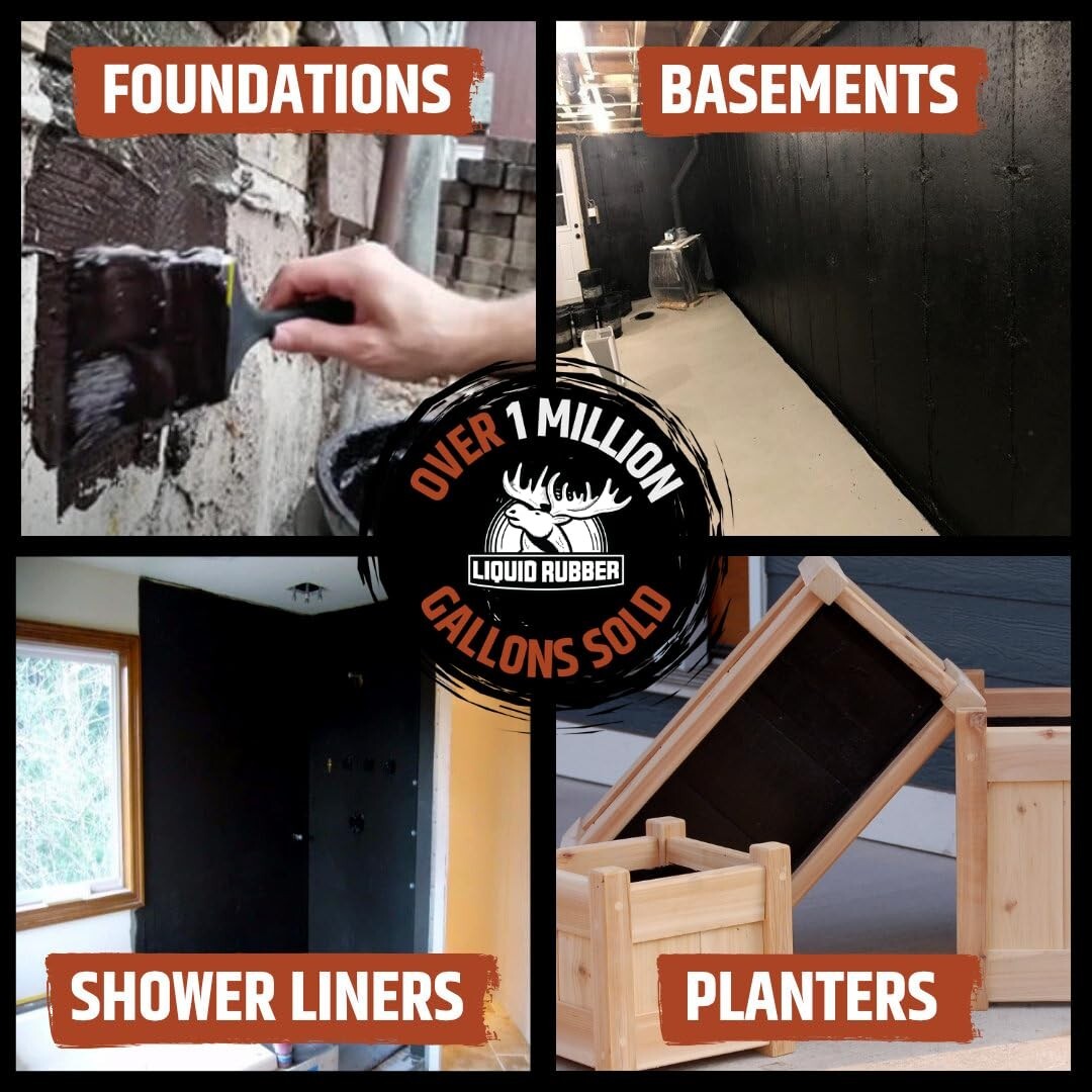 Basement Waterproofing Sealant - Flexible Crack Filler & Indoor/Outdoor Coating