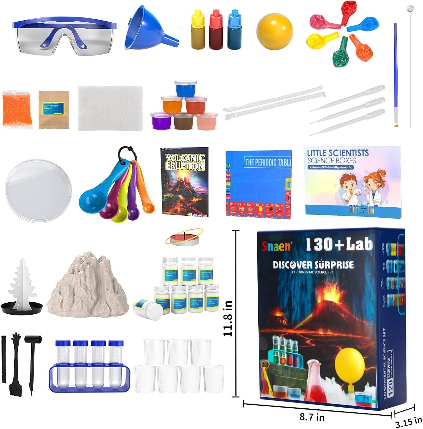 240+ Lab Experiments Chemistry Set - Fun STEM Learning Toys for 6-12 Years Old