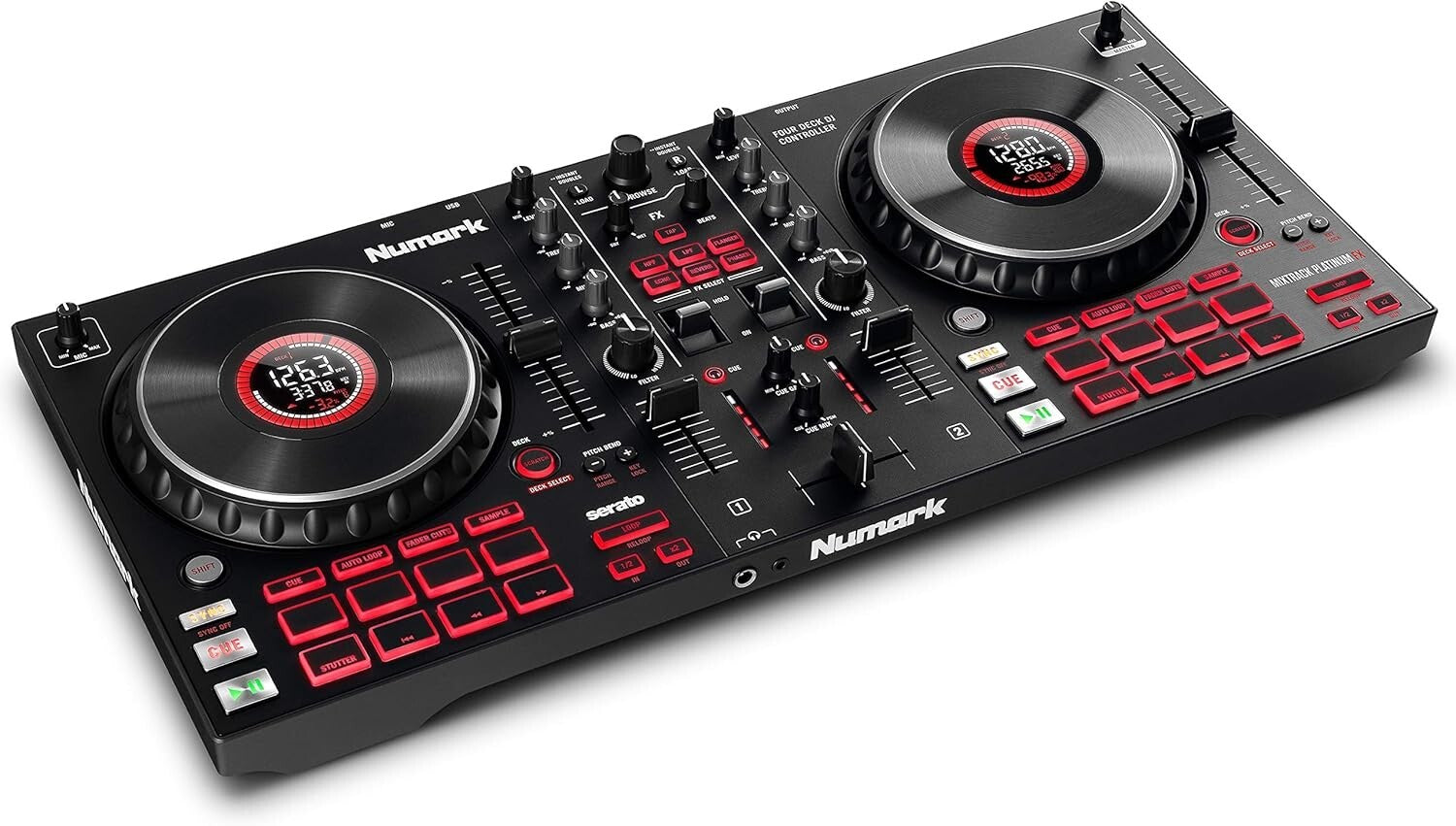 All-in-One DJ Controller for Serato with 6-inch Jog Wheels & Performance Pads