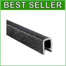 Load image into Gallery viewer, PVC Edge Protector Trim - 25ft Black with Pebble Texture, Easy Application