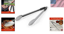 Load image into Gallery viewer, Super Long 24-Inch Heavy Duty BBQ Tongs with Non-Slip Grips for Safe Grilling