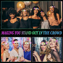 Load image into Gallery viewer, Festive Luminous Flower Crowns - 64 Durable Headbands for All Celebrations