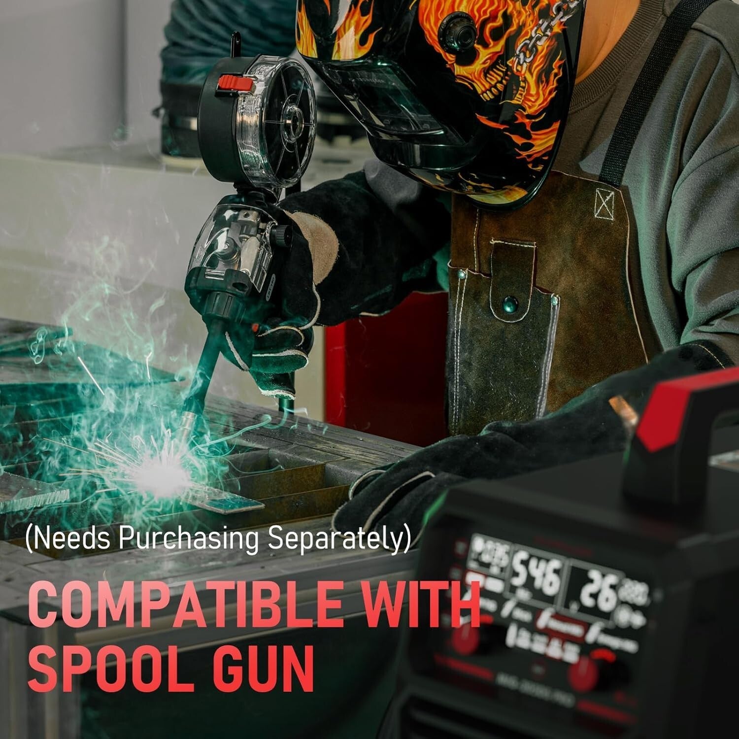 Lightweight 250Amp 220V MIG Welder - Automatic Safety & Multi-Wire Compatibility