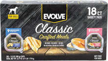Load image into Gallery viewer, Classic Crafted Chicken &amp; Salmon Wet Dog Food Variety Pack - 18 Trays, 3.5oz