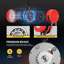 Load image into Gallery viewer, Premium 2 Ton Manual Chain Hoist with 10 ft Chain &amp; Corrosion-Resistant Hooks