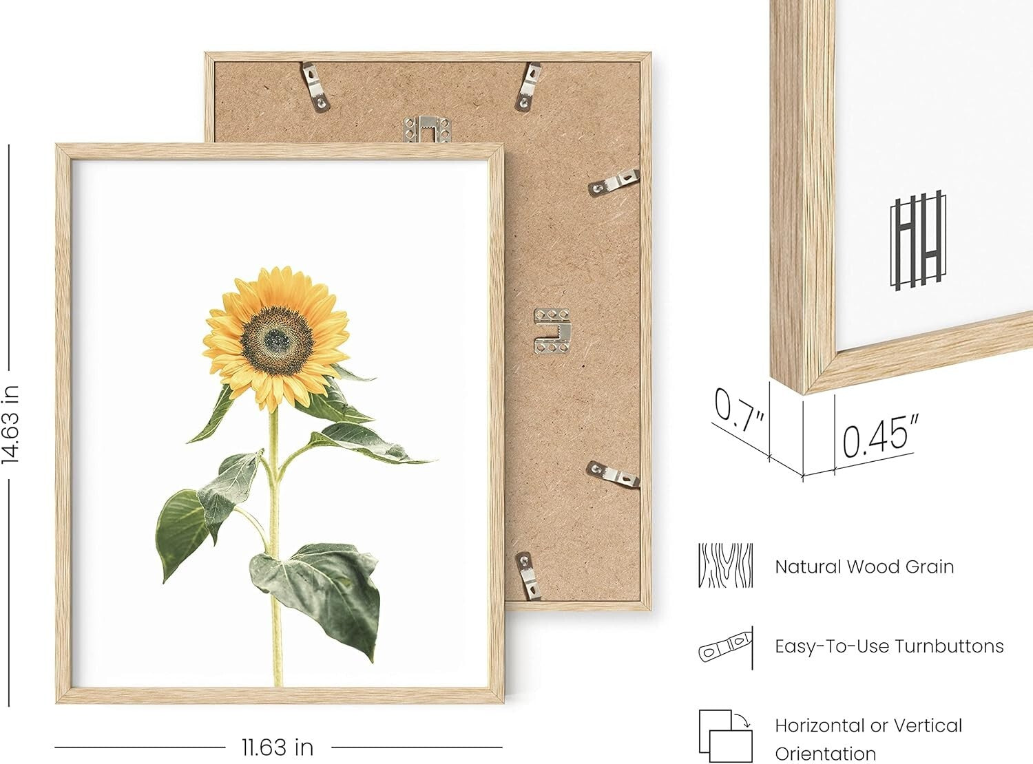 Framed Sunflower Paintings Wall Decor - Customizable Art Prints for Any Room