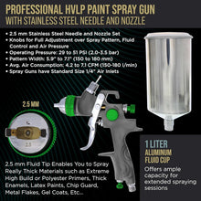 Load image into Gallery viewer, All-in-One HVLP Spray Gun Kit with Air Regulator and Maintenance Accessories