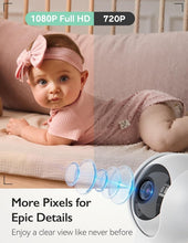 Load image into Gallery viewer, Infrared Night Vision Baby Monitor with ECO Mode and VOX Alerts for Parents
