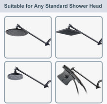 Load image into Gallery viewer, Adjustable 15 Inch Brass Shower Arm Extender with Locking Screw Stability
