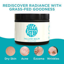 Load image into Gallery viewer, Organic Beef Tallow Balm - Unscented Moisturizer with Jojoba Oil for Vital Skin