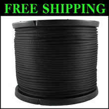 Load image into Gallery viewer, Superior 1/4" Black Polyester Rope Reels - 500 Feet of UV &amp; Abrasion Resistance