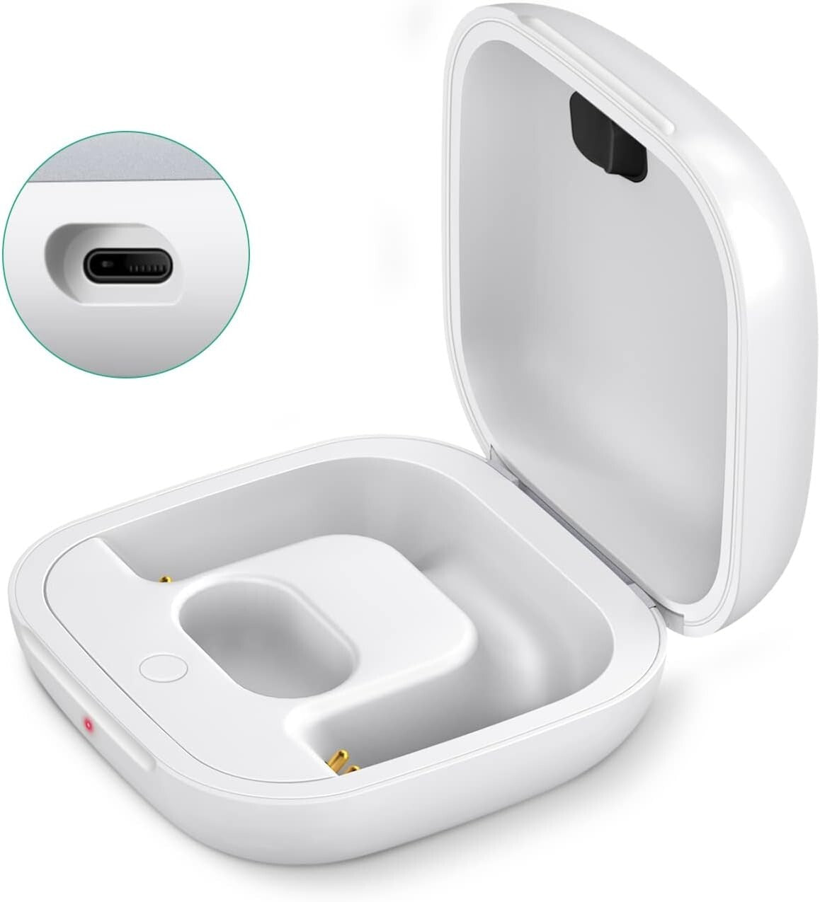 700mAh Bluetooth Charging Case for Powerbeats Pro - Secure Replacement in White