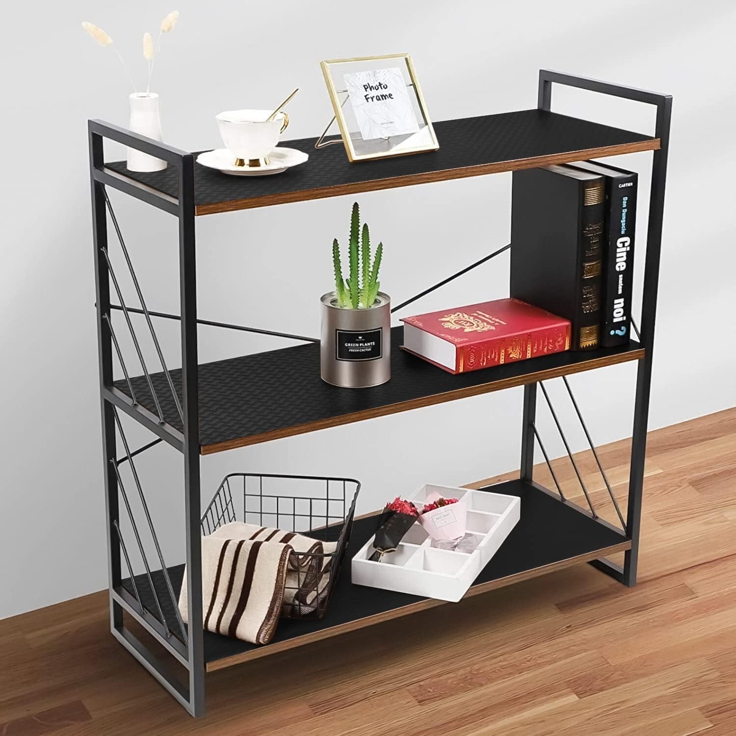 Diagonal Pattern Non-Adhesive Shelf Liner - Durable Kitchen & Cabinet Protection