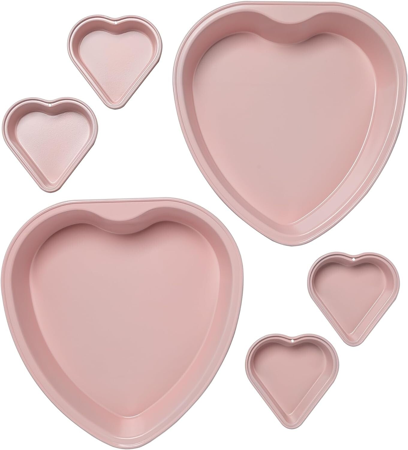Durable Heart Shaped Nonstick Bakeware Set - Perfect for Birthday Celebrations