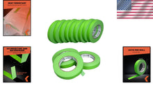 Load image into Gallery viewer, Heat Resistant Green Painters Tape - 0.7"x60yds, 12 Rolls for Sharp Lines