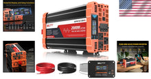 Load image into Gallery viewer, Efficient 2000W DC to AC Inverter for Off-Grid Living &amp; Outdoor Adventures