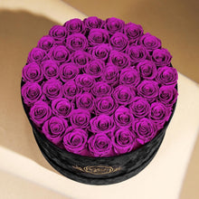 Load image into Gallery viewer, 47 Handmade Rosy Beauties in Velvet Box - Perfect for Mother’s Day or Birthdays