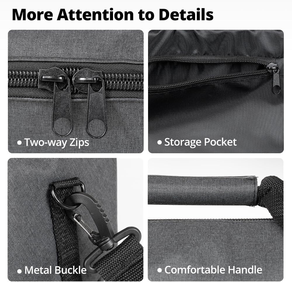 Widened Tripod Carrying Case Bag for Light Stands - Water Resistant & Durable