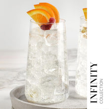 Load image into Gallery viewer, Set of 6 Modern Highball Glasses - 20 fl oz Clear Drinking Cups, Dishwasher Safe
