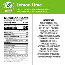 Load image into Gallery viewer, Energetic 6-Pack V8 +SPARKLING Lemon Lime - Non-GMO Fruit Juice Drinks