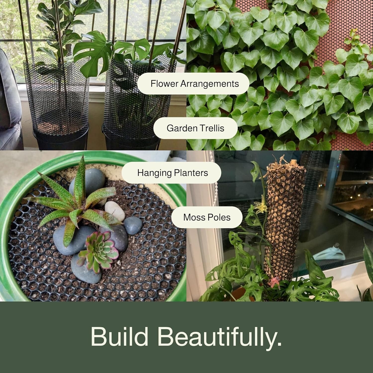 Weatherproof Chicken Wire Fencing - 2 Pack, 15.71" x 10ft for Pets & Gardens