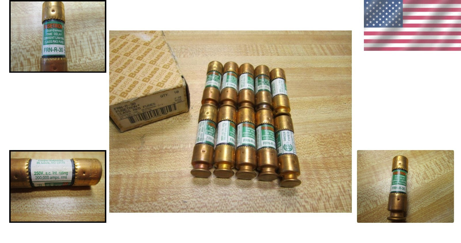 Surface Mount 30A Dual Element Fuse - 250V Safety Solution for Professionals