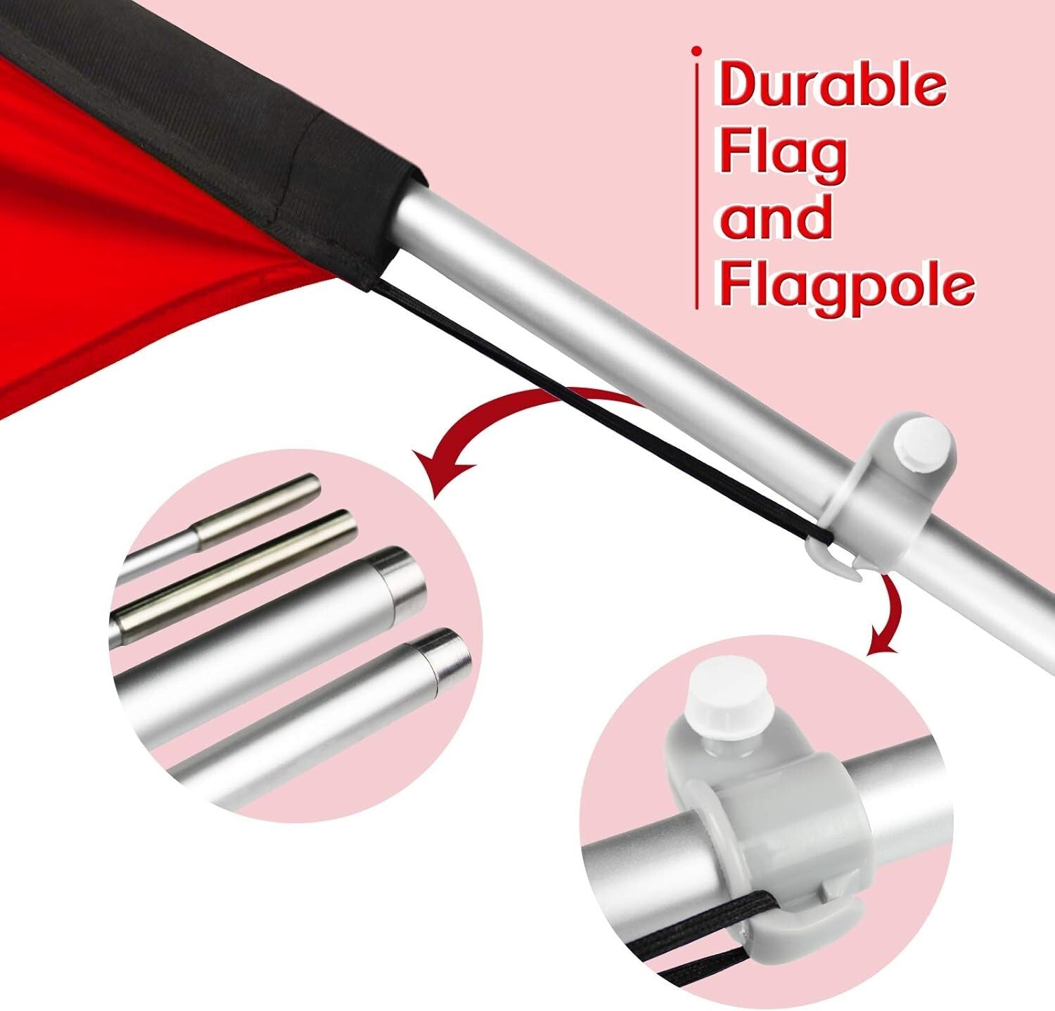 Portable Hot Dog Feather Flag Kit - Outdoor/Indoor Advertising with Ground Stake