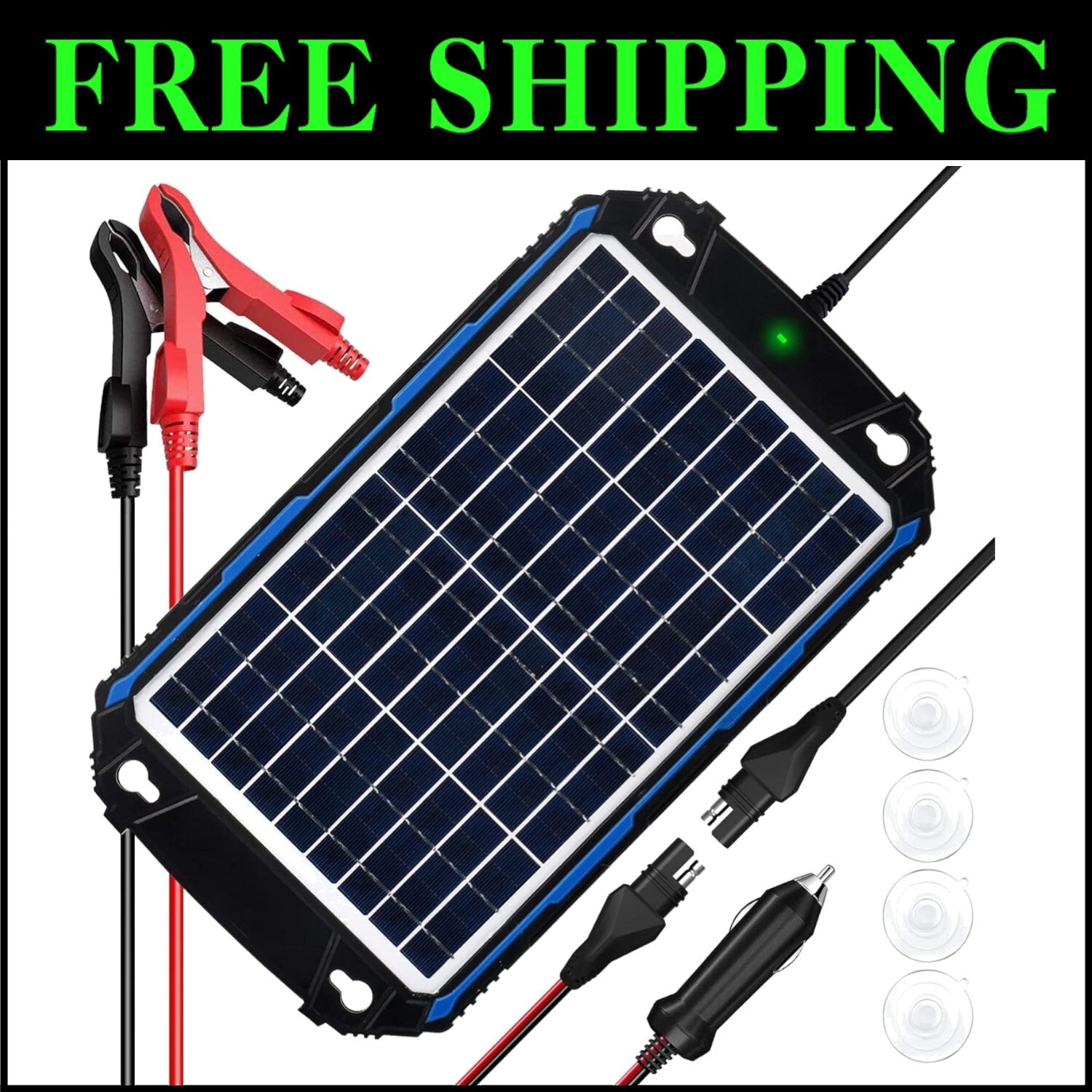 All-Weather 12V Solar Charger with Advanced MPPT Technology for Total Protection