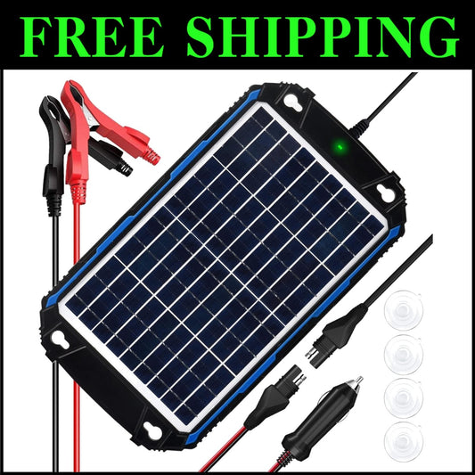 All-Weather 12V Solar Charger with Advanced MPPT Technology for Total Protection