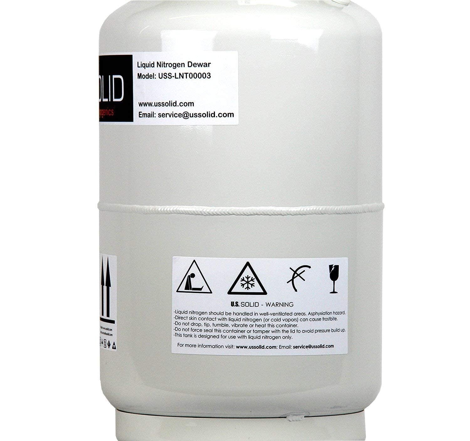 Compact 10L Cryogenic Container Dewar - 6 Canisters Included, Lightweight Design