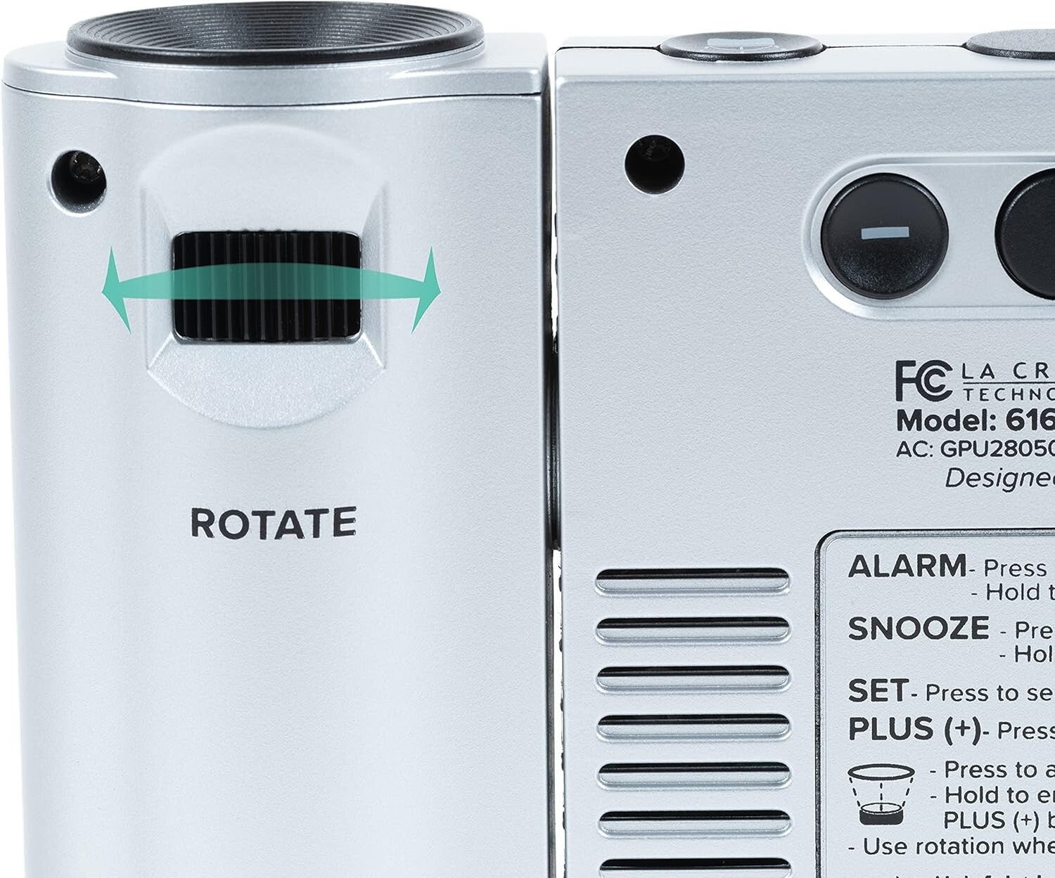 Stylish Atomic Projection Clock with Temperature Display for Effortless Viewing