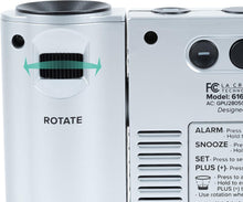 Load image into Gallery viewer, Stylish Atomic Projection Clock with Temperature Display for Effortless Viewing