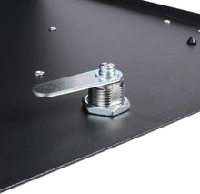 Load image into Gallery viewer, Durable Black Mailbox with Key Lock &amp; Integrated Newspaper Holder, 13" x 14.4"