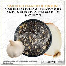 Load image into Gallery viewer, Signature Sea Salt Sampler: Smoked Bacon Chipotle, Garlic Herb &amp; Spicy Varieties