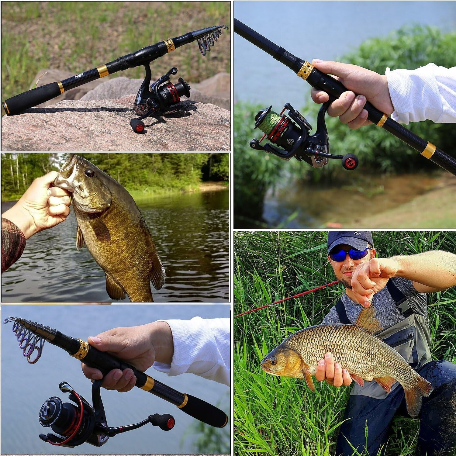 Telescopic Fishing Rod Reel Combo – Travel-Friendly Kit for Salt & Freshwater