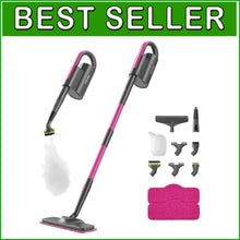 Load image into Gallery viewer, Versatile Dual-Rod Steam Mop with Handheld Steamer &amp; Multi-Purpose Accessories